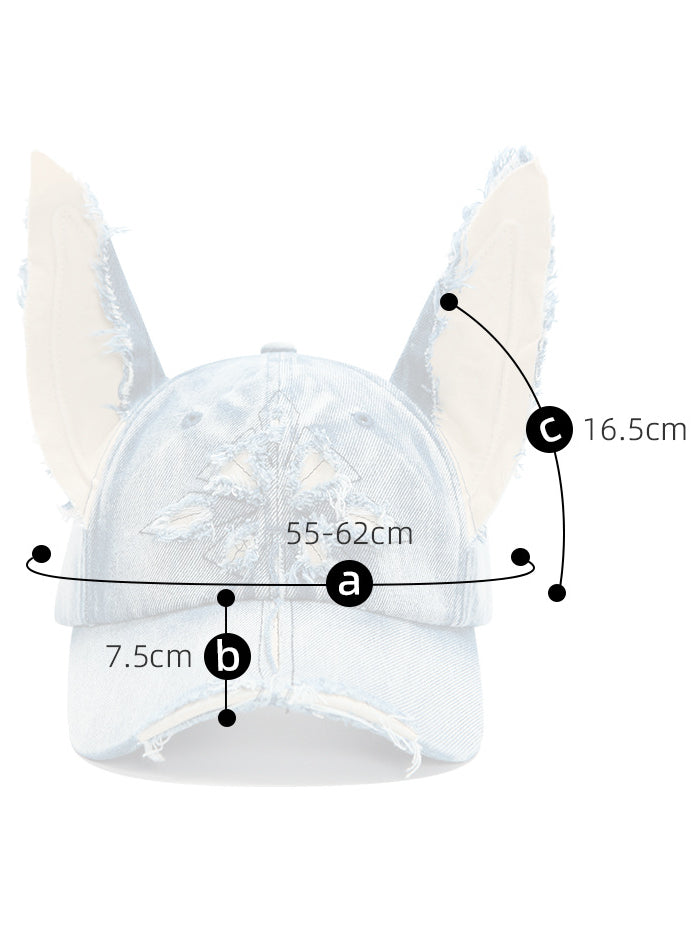 Vintage Doberman Ear Denim Baseball Cap