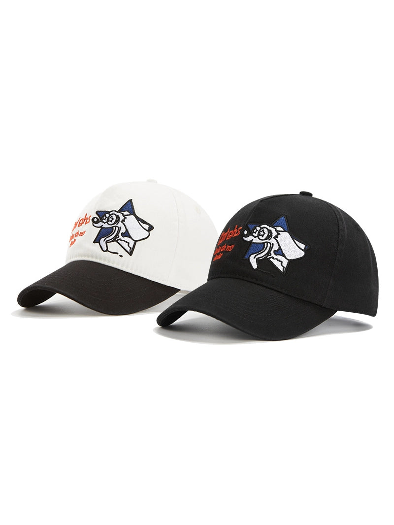 Creative Embroidered Dog Baseball Cap