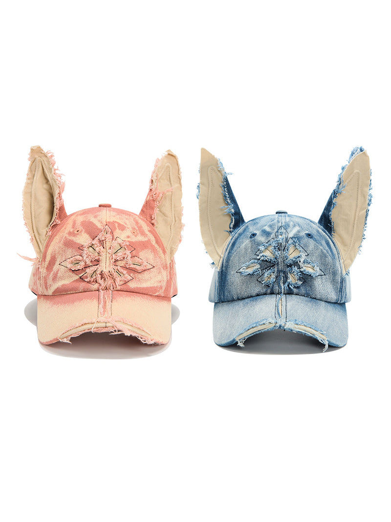 Vintage Doberman Ear Denim Baseball Cap