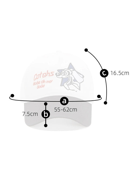 Creative Embroidered Dog Baseball Cap
