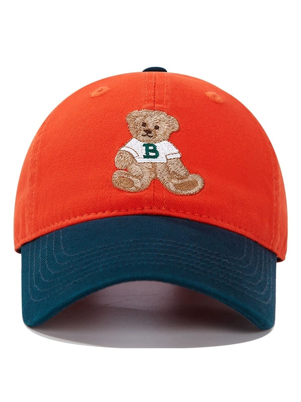Bear Embroidered Baseball Cap