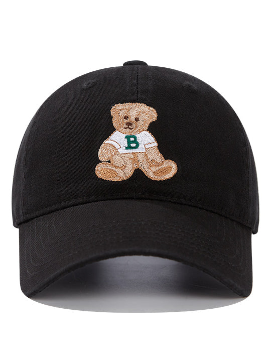 Bear Embroidered Baseball Cap