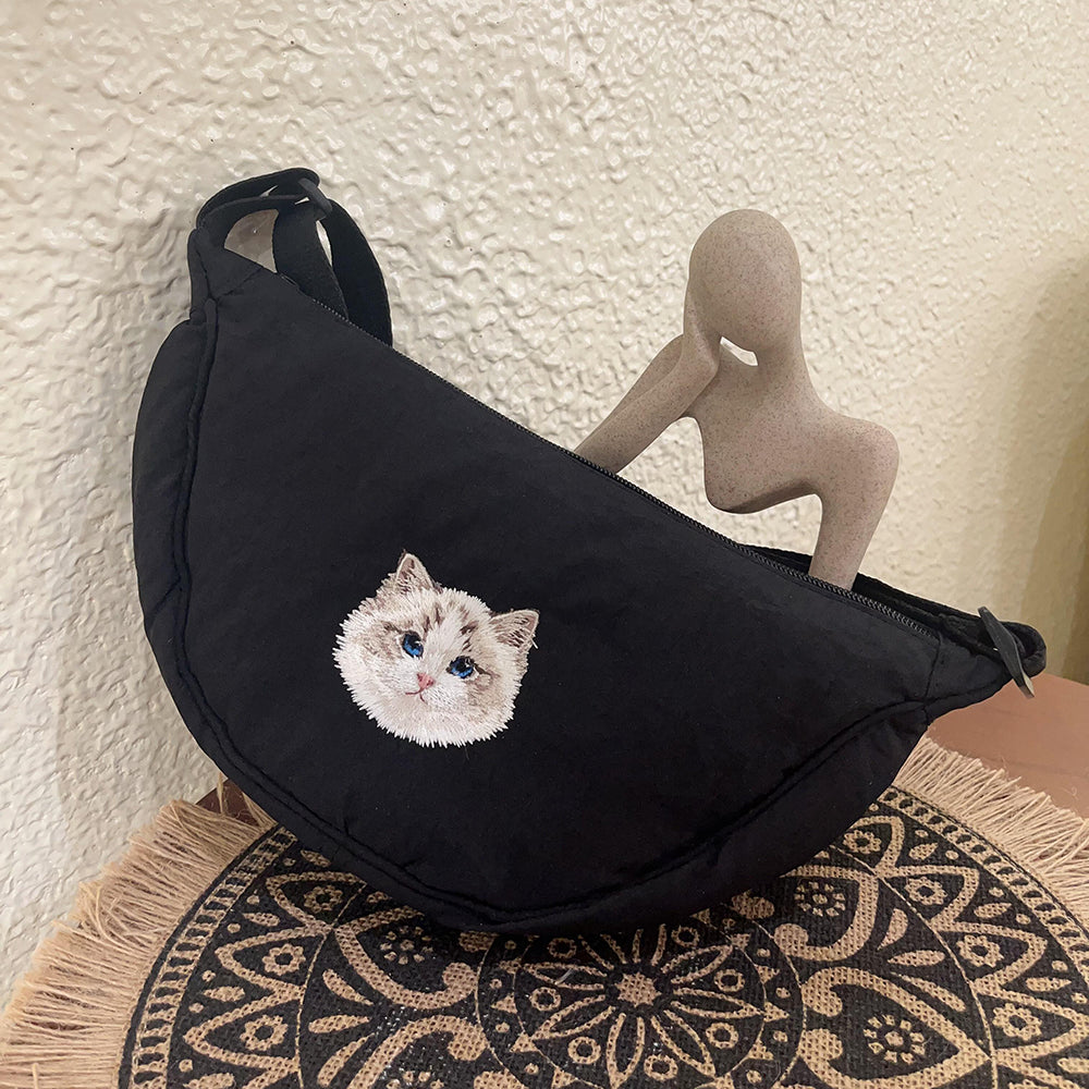 Custom Pet Embroidered Cotton Dumpling Bag