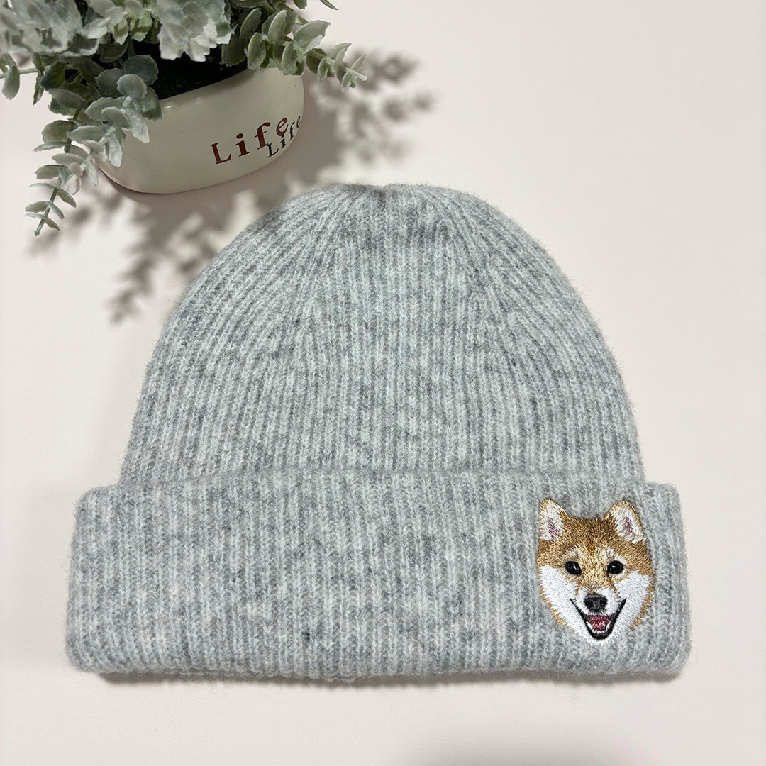 Custom Pet Embroidered Knit Beanie