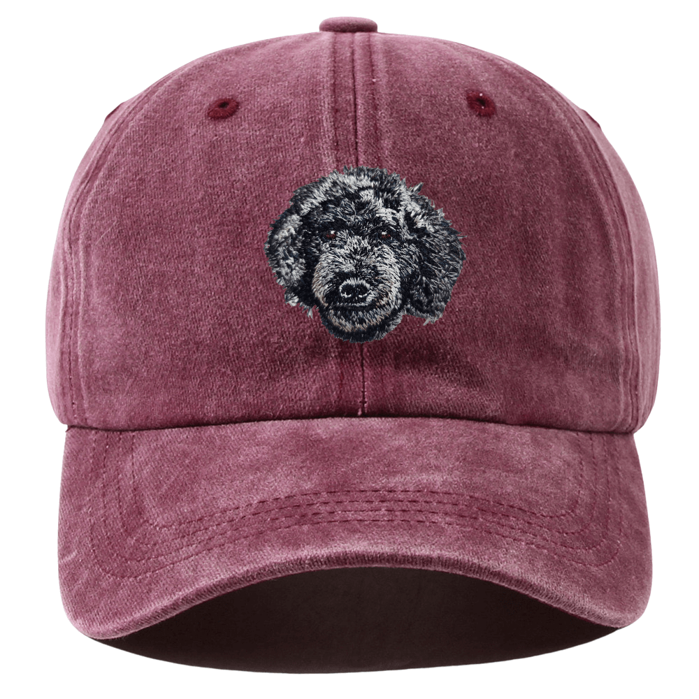 Black Teddy Embroidered Dad Hat