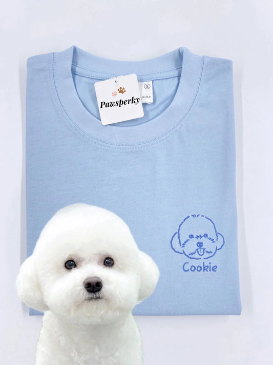 Custom Outline Embroidered Pet Sweatshirt Hoodie T-shirt