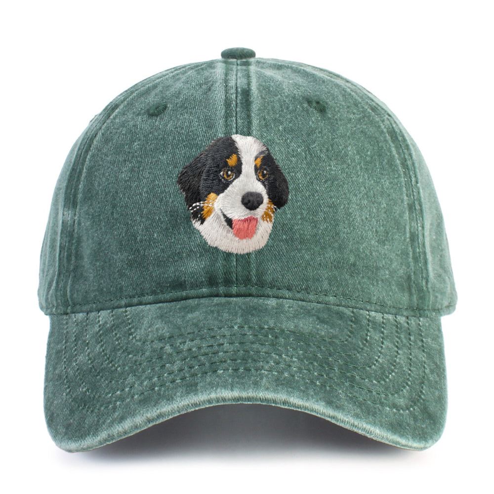 Embroidered Bernese Mountain Dog Cap