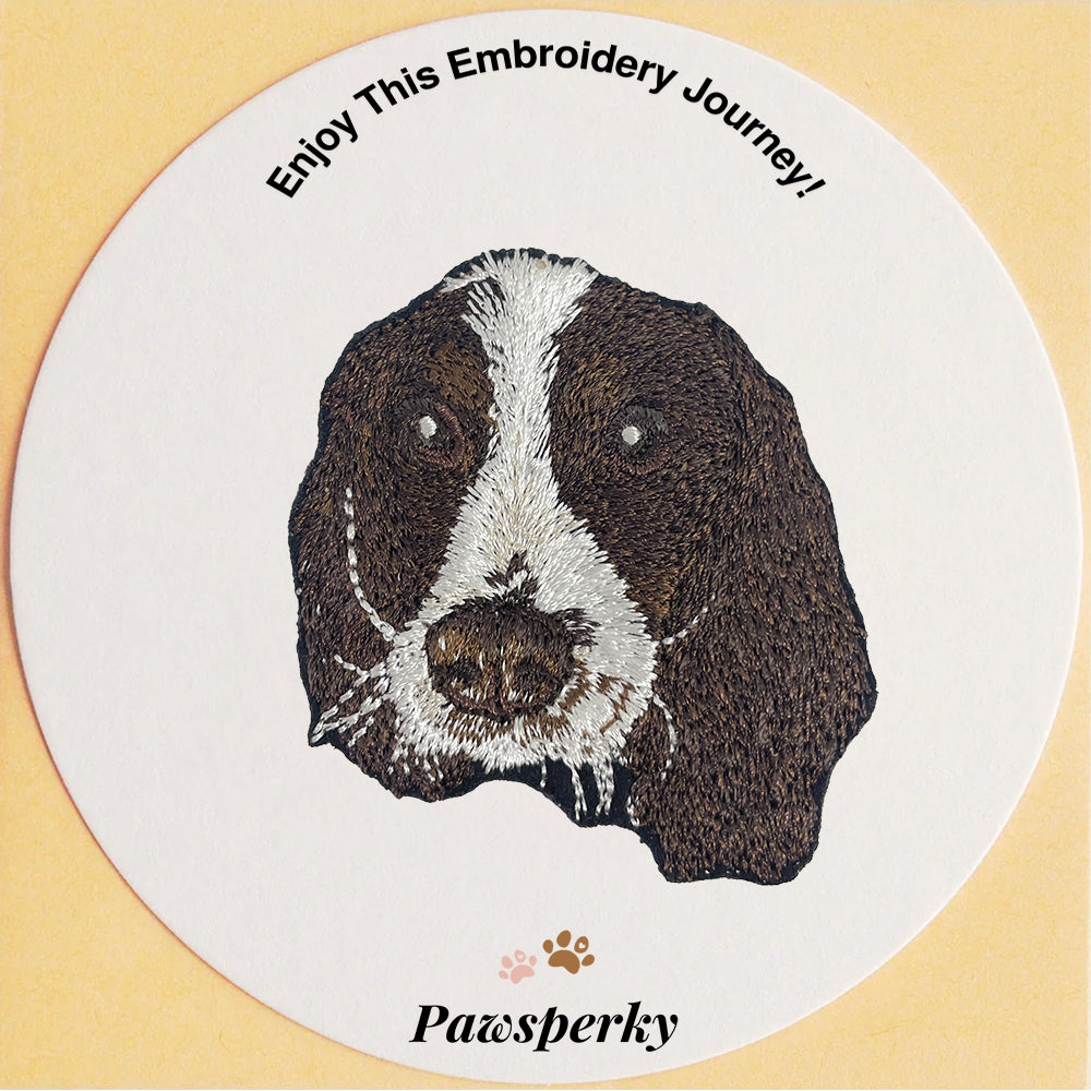 Springer Spaniel (Brown) Embroidered Sticker Patch