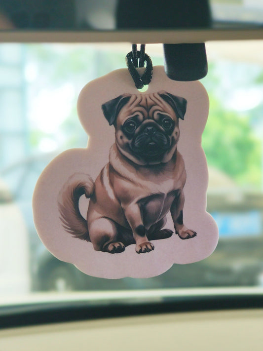 Pug Car Air Freshener