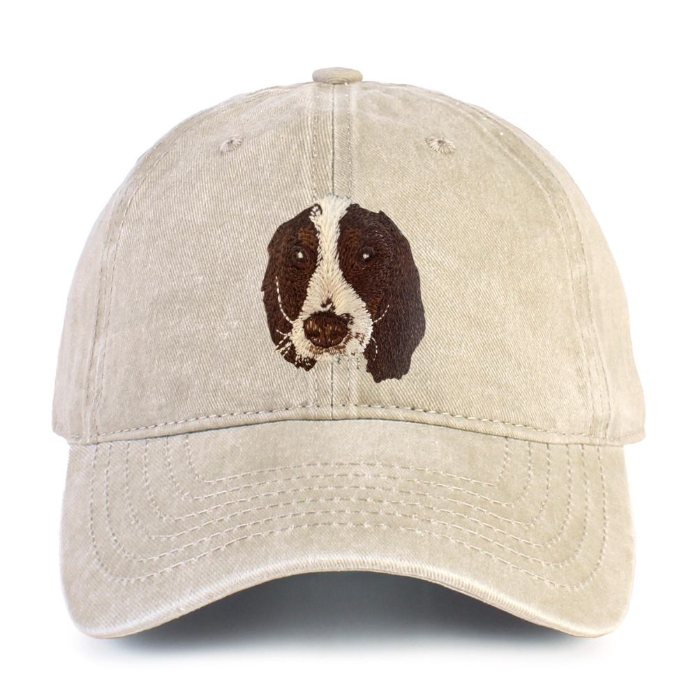 Springer Spaniel Embroidered Baseball Cap