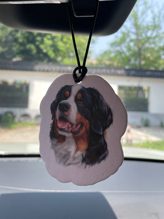 Deodorante per auto per cani: design disegnato a mano e profumo di agrumi terrosi