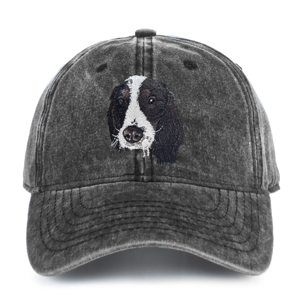 Springer Spaniel Embroidered Baseball Cap