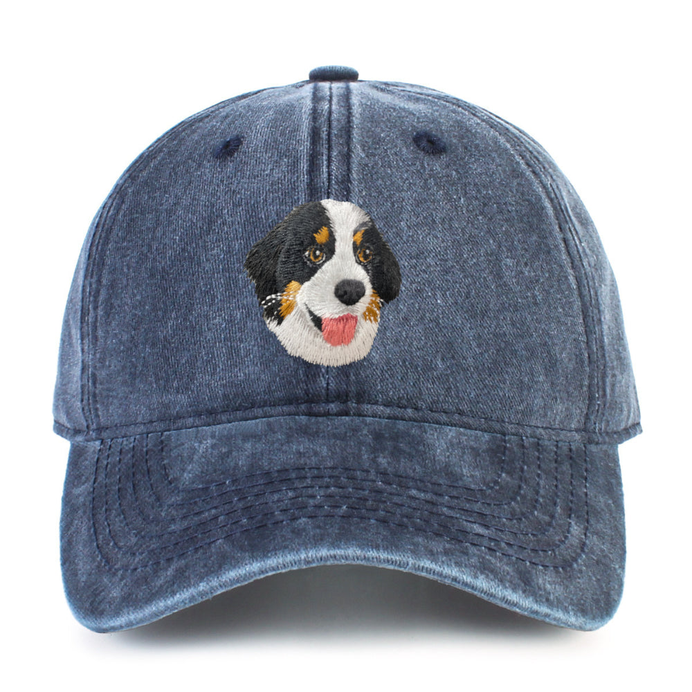 Embroidered Bernese Mountain Dog Cap