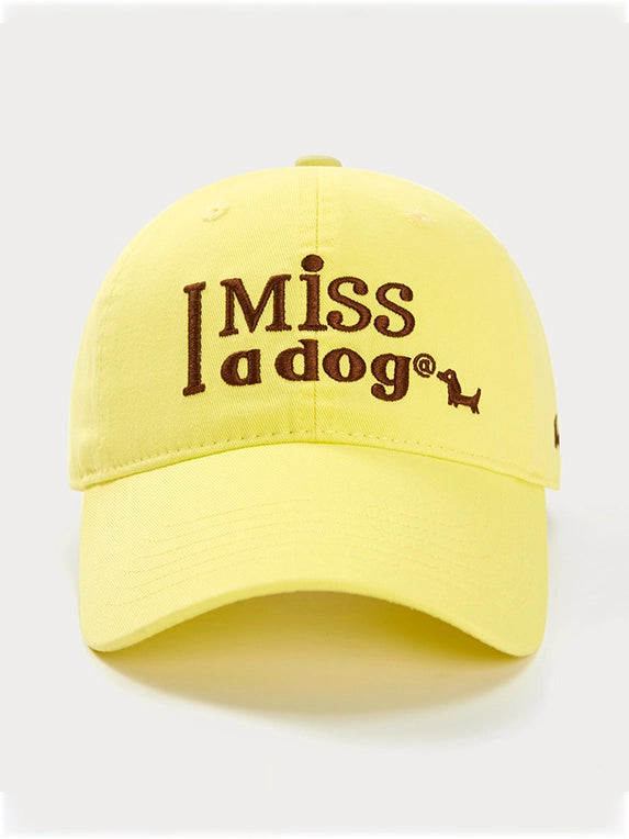 “I Miss a Dog” Embroidered Baseball Cap