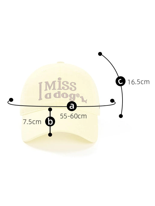 “I Miss a Dog” Embroidered Baseball Cap