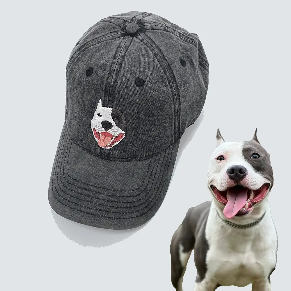 Custom Pet Embroidered Retro Hat