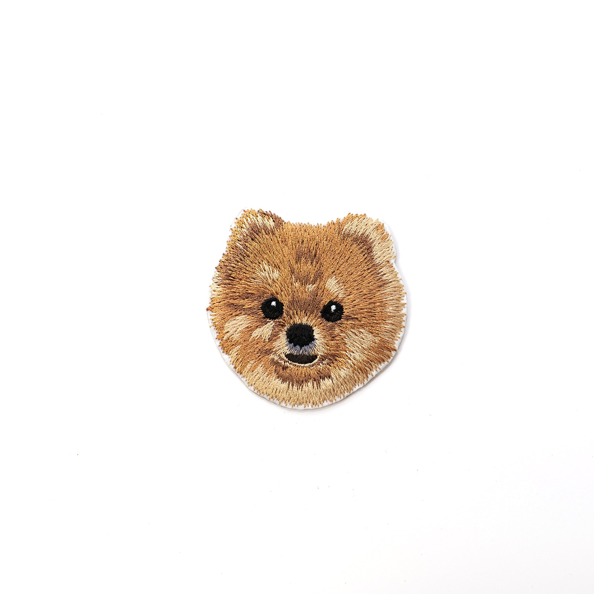 Pomeranian (Golden)) Embroidered Sticker Patch