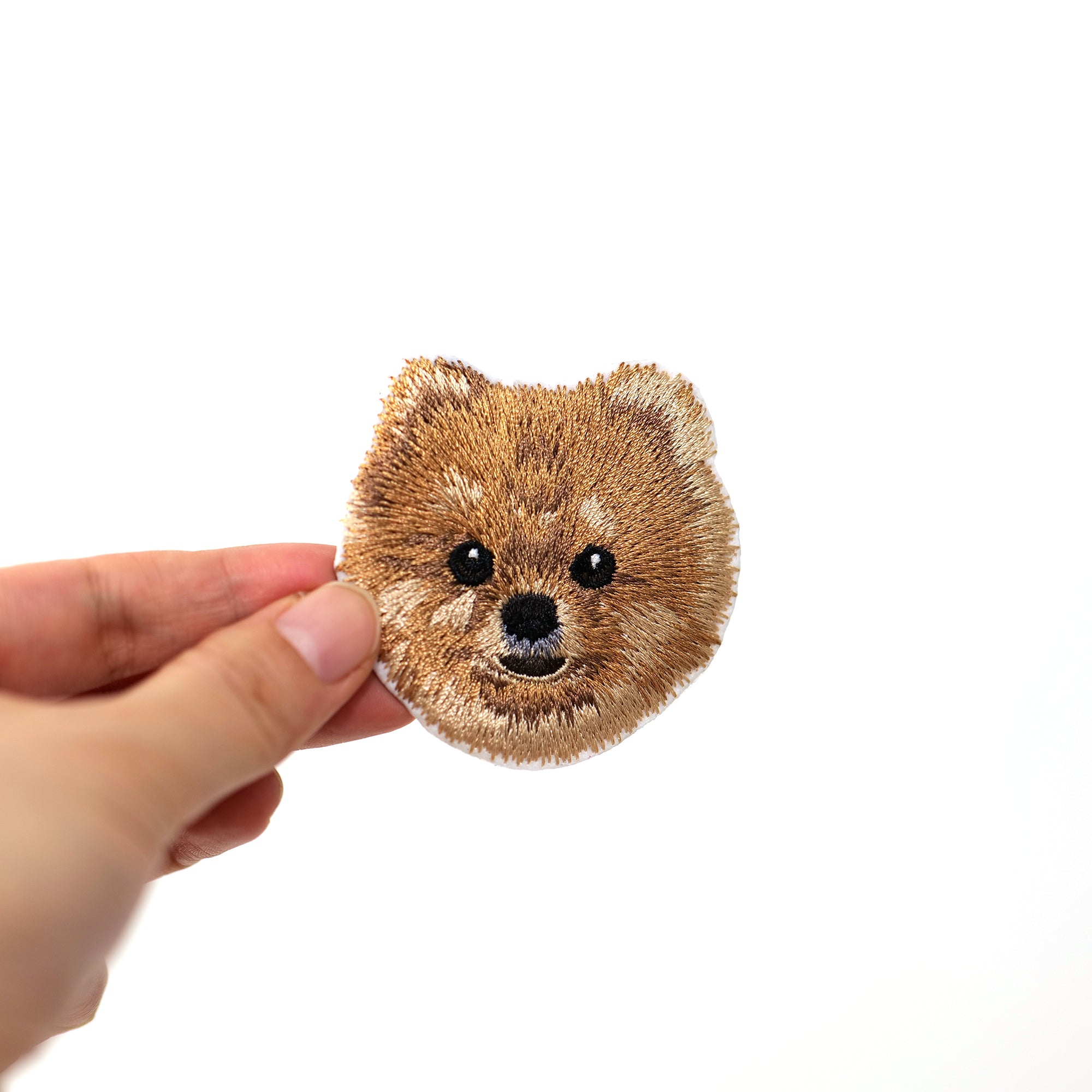 Pomeranian (Golden)) Embroidered Sticker Patch