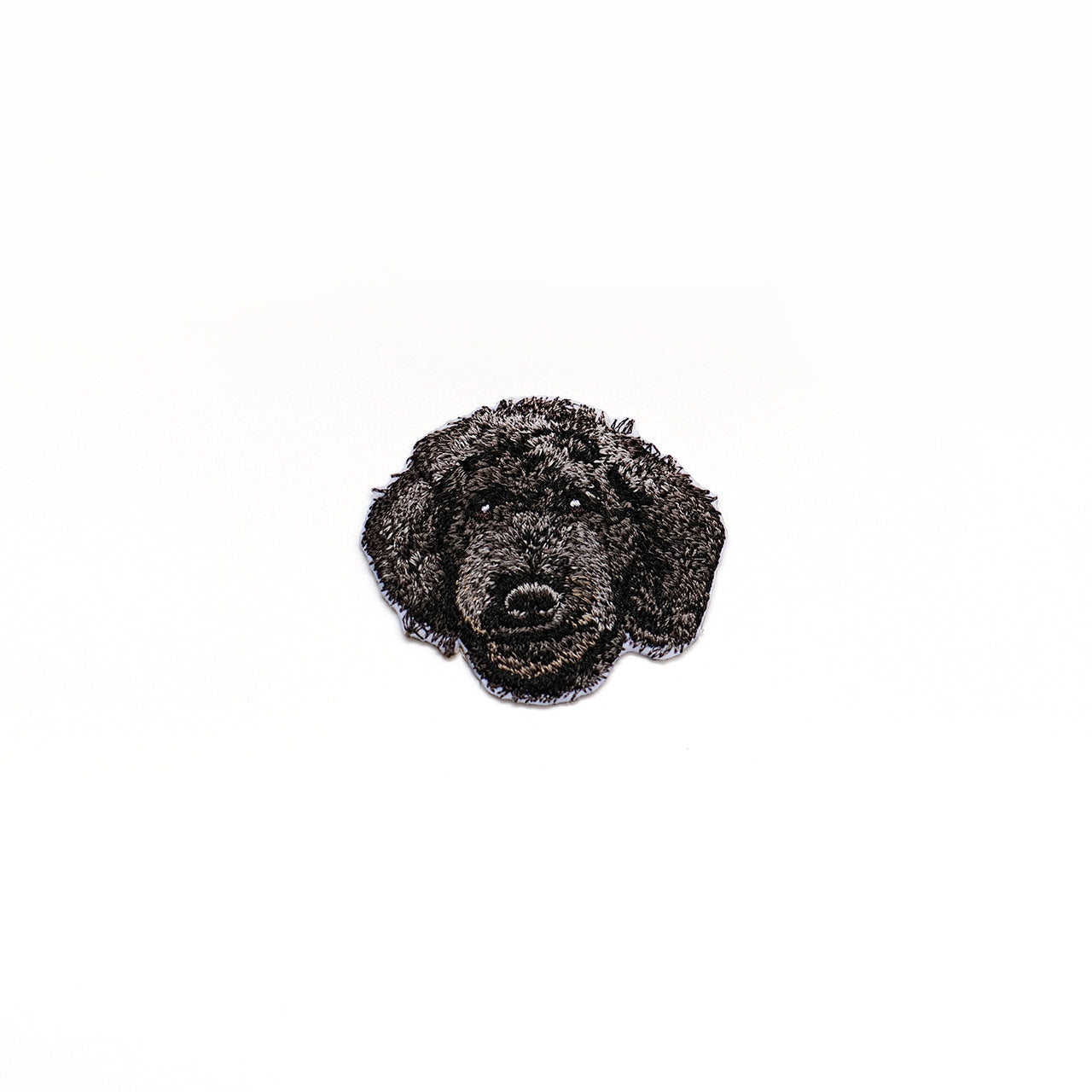 Toy Poodle (Black) Embroidered Sticker Patch