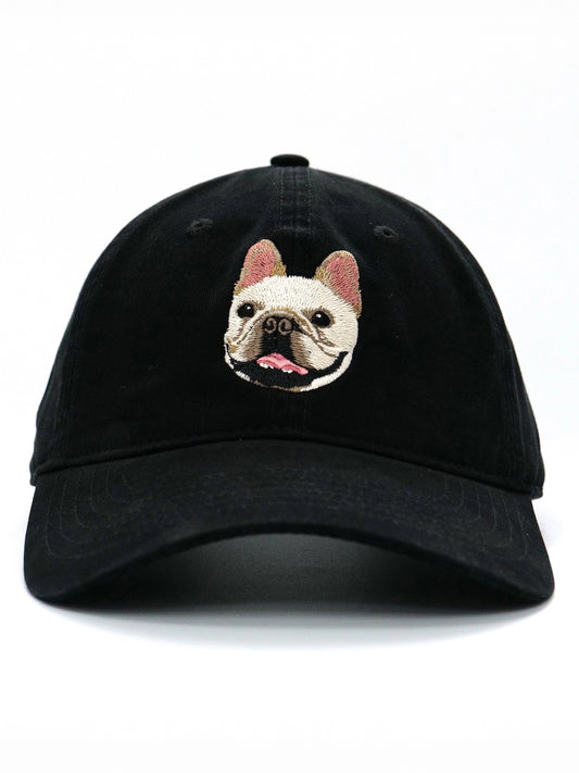 French Bulldog Embroidered Baseball Cap