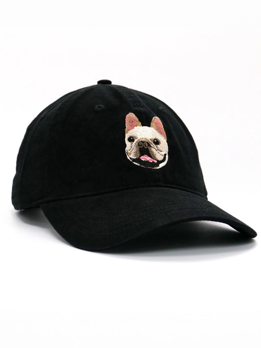 French Bulldog Embroidered Baseball Cap