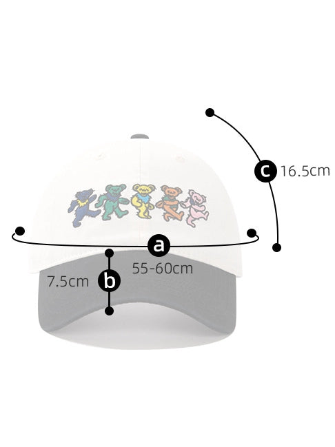 Dancing Bear Embroidered Baseball Cap